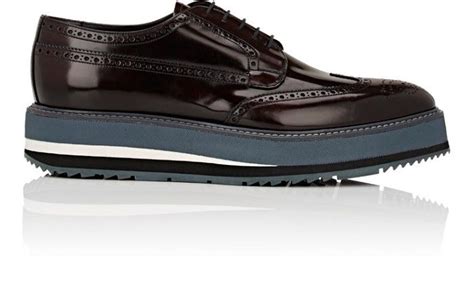 prada wingtip platform bluchers|Prada Pebble.